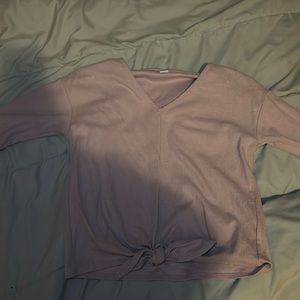 Cute purple top with knotted front